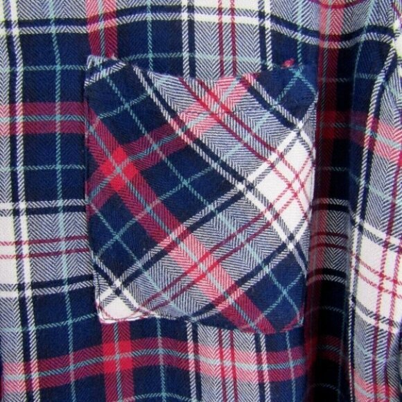 Rails Hunter Navy Blue Red Plaid Button Front Shirt Womens Size S Long Sleeve - Picture 4 of 11
